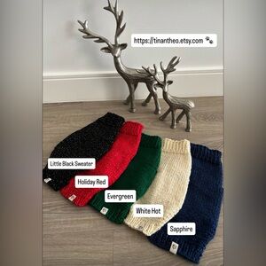 Handmade Knit Modern Minimalist Dog and/or Cat Sweaters.